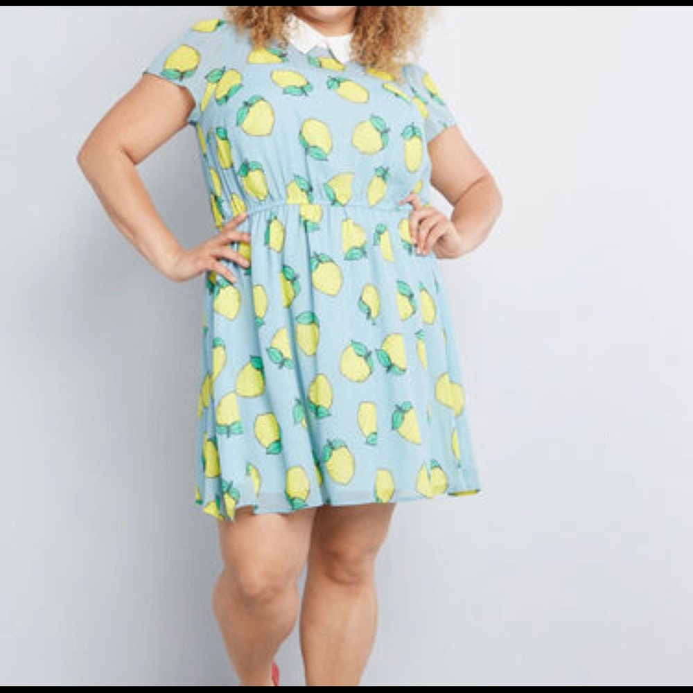 Lemon Print ModCloth Dress 4x